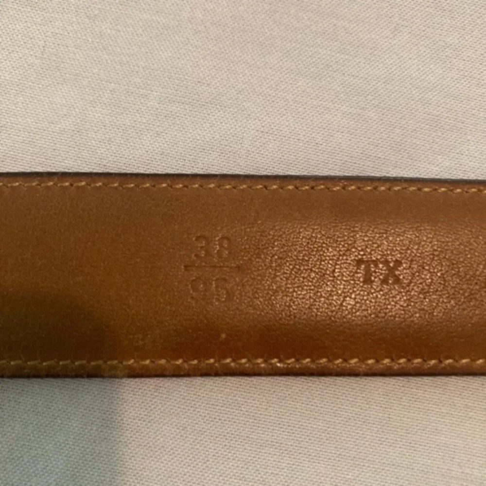 Trafalgar Dark Brown Leather Belt with Gold-Tone Buckle